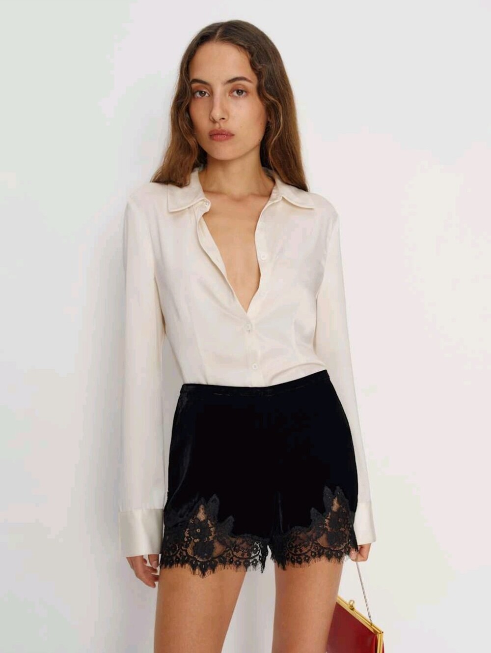 NWT! Reformation Fern Velvet Short
